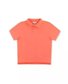 Рубашка-поло из пике для мальчика с короткими рукавами Knot, оранжевый