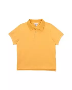 Рубашка-поло из пике для мальчика с короткими рукавами Knot, горчичный