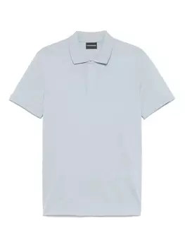 Рубашка поло из пике Emporio Armani, синий