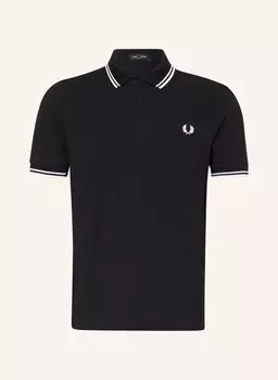 Рубашка-поло из пике FRED PERRY, темно-синий/белый