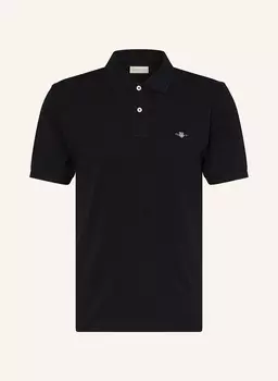 Рубашка поло из пике Gant, черный