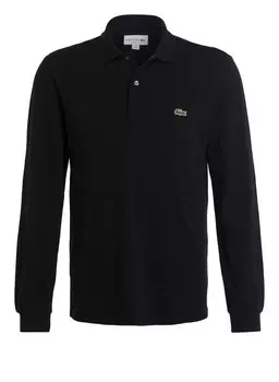 Рубашка-Поло из пике классического кроя Lacoste, черный
