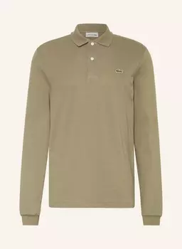 Рубашка-Поло из пике классического кроя Lacoste, хаки