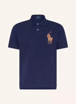 Рубашка-Поло из пике классического кроя Polo Ralph Lauren, синий