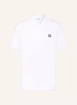 Рубашка-Поло из пике Maison Kitsun, белый