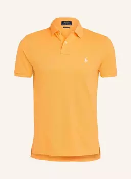 Рубашка-Поло из пике на заказ узкого кроя Polo Ralph Lauren, оранжевый