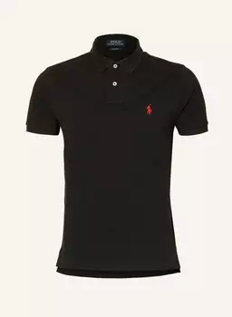 Рубашка-Поло из пике на заказ узкого кроя Polo Ralph Lauren, черный