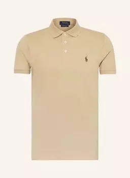 Рубашка-Поло из пике на заказ узкого кроя Polo Ralph Lauren, бежевый