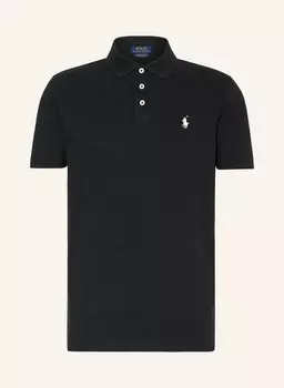 Рубашка-Поло из пике на заказ узкого кроя Polo Ralph Lauren, черный
