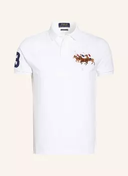 Рубашка-Поло из пике на заказ узкого кроя Polo Ralph Lauren, белый