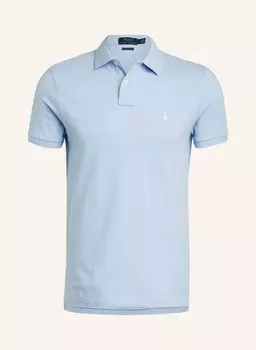 Рубашка-Поло из пике на заказ узкого кроя Polo Ralph Lauren, синий