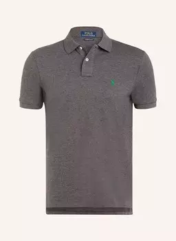 Рубашка-Поло из пике на заказ узкого кроя Polo Ralph Lauren, серый