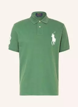 Рубашка-Поло из пике на заказ узкого кроя Polo Ralph Lauren, зеленый