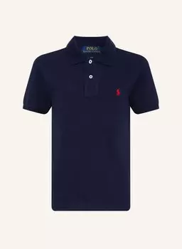Рубашка-Поло из пике облегающего кроя Polo Ralph Lauren, синий