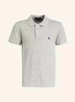 Рубашка-Поло из пике облегающего кроя Polo Ralph Lauren, серый