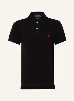 Рубашка-Поло из пике облегающего кроя Polo Ralph Lauren, черный