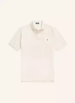 Рубашка-поло из пике POLO RALPH LAUREN Big & Tall, кремовый