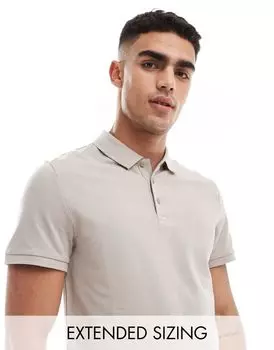 Рубашка-поло из пике с камнями ASOS DESIGN