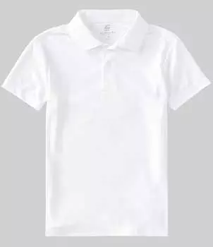 Рубашка-поло из пике с короткими рукавами для больших мальчиков Class Club 8–20, белый