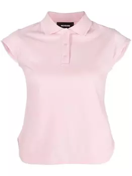 Рубашка поло из пике с кружевной отделкой We11done, розовый