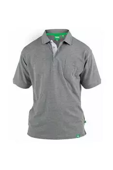 Рубашка поло из пике с нагрудным карманом Grant Duke Clothing, серый