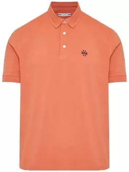 Рубашка-поло из пике с вышитым логотипом Jacob Cohn, оранжевый