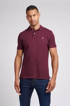 Рубашка поло из пике стандартного кроя U.S. Polo Assn, красный