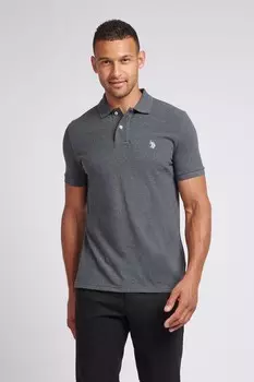 Рубашка поло из пике стандартного кроя U.S. Polo Assn, черный