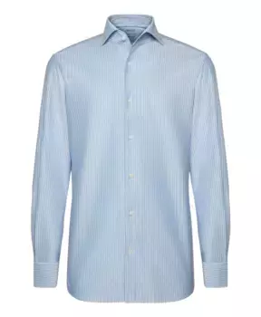 Рубашка Поло из японского джерси стандартного кроя Boggi Milano, синий