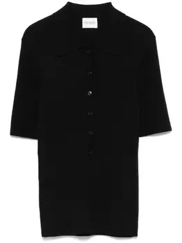 Рубашка-поло из рубчатой вязки Closed, синий