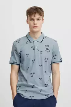 Рубашка-поло из смеси "BLEND BHPolo", синий