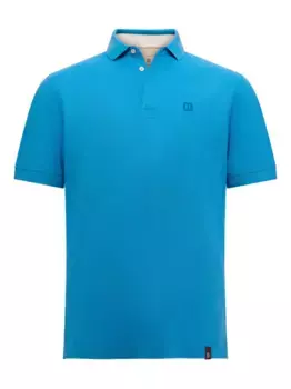 Рубашка поло из ткани пике Boggi Milano, синий