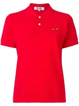 Рубашка поло из ткани пике Comme Des Garons Play, красный