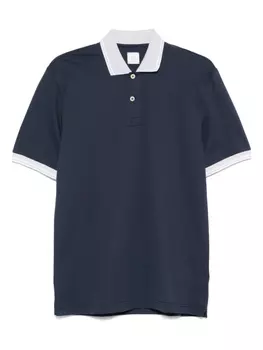 Рубашка поло из ткани пике Eleventy, синий