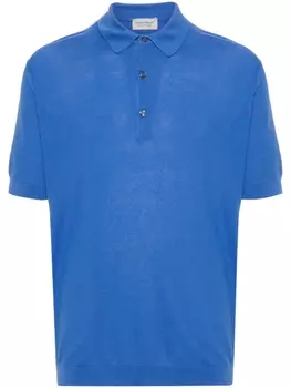 Рубашка поло из ткани пике John Smedley, синий