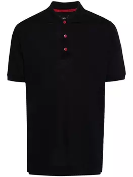 Рубашка поло из ткани пике Kiton, синий