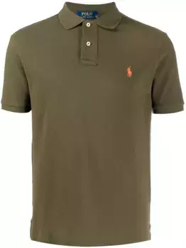 Рубашка-поло из ткани пике POLO RALPH LAUREN, зеленый