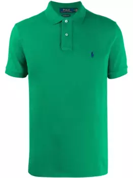 Рубашка-поло из ткани пике POLO RALPH LAUREN, зеленый