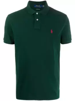 Рубашка поло из ткани пике POLO RALPH LAUREN, зеленый