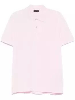 Рубашка поло из ткани пике TOM FORD, розовый