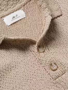 Рубашка поло из тонкого хлопка MR P., нейтральный