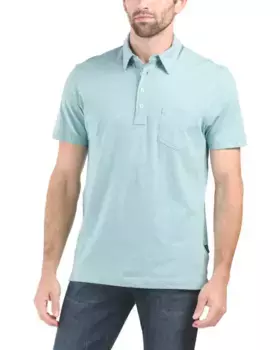 Рубашка-поло из трехцветной смеси Kenneth Cole, цвет Seaglass