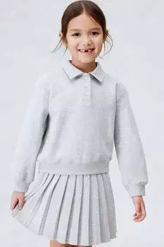 Рубашка поло из трикотажной ткани H&M, серый