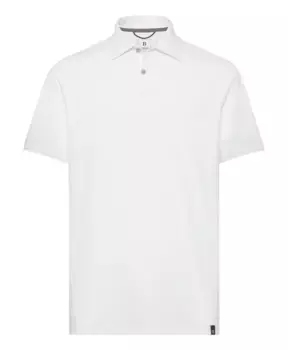 Рубашка Поло из высокоэффективного пике Boggi Milano, белый