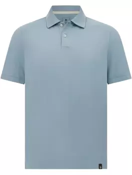 Рубашка-поло из высокоэффективного пике Boggi Milano S.Caf, синий