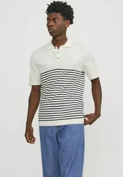 Рубашка-поло Jack & Jones, цвет cloud dancer