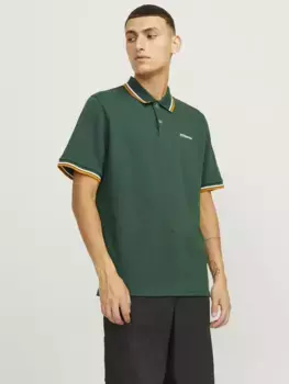 Рубашка-поло Jack & Jones "JJCAMPA POLO SS", зеленый