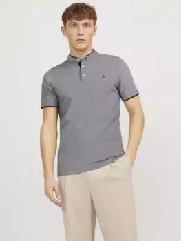 Рубашка-поло Jack & Jones "JJEPAULOS MAO POLO", цвет Blue Depths