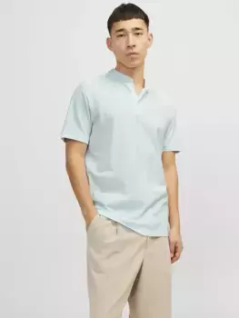 Рубашка-поло Jack & Jones "JJEPAULOS MAO POLO", цвет Soothing Sea