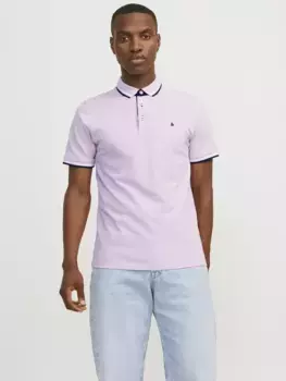 Рубашка-поло Jack & Jones "JJEPAULOS POLO SS NOOS", розовый